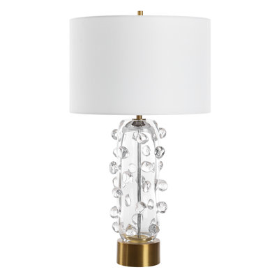 Lampe de table en verre Uttermost Aura