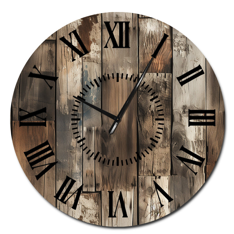 Horloge murale rustique rustique, Surdimensionné