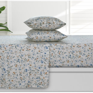 Sateen Floral Sheet Set