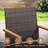 6-Person Patio Dining Set with 53" Round Metal Dining Table and 6 Rattan Solid Wood Armrest Chairs-687549020