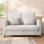 Fauteuil d'appoint 51 po, causeuse en chenille et canapé