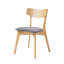Ensemble de 2 chaises de salle à manger rembourrées de style Mid-Century moderne