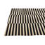 Tapis noir et blanc 4 x 6 Pinkerton