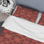 Tartan à carreaux brun - ensemble de housse de couette abstrait - microfibre de polyester-549780867