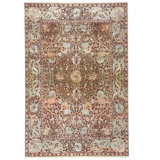 Brown Alchemy Transitional Wool Silk Blend Rug - 6'4" x 9'3"