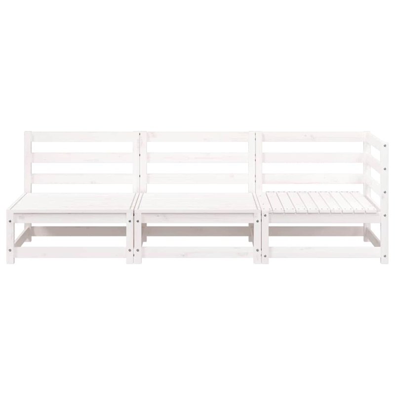 Ramsel 210cm Wide Rectangle Patio Sofa, White