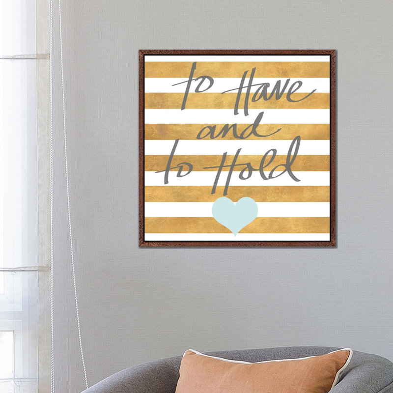 Wedding II by Sd Graphics Studio - Print on Canvas, Brown Framed Canvas, 45.72 cm H x 45.72 cm W