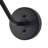 1-Light matte black circular dimmable wall lamp-281885918