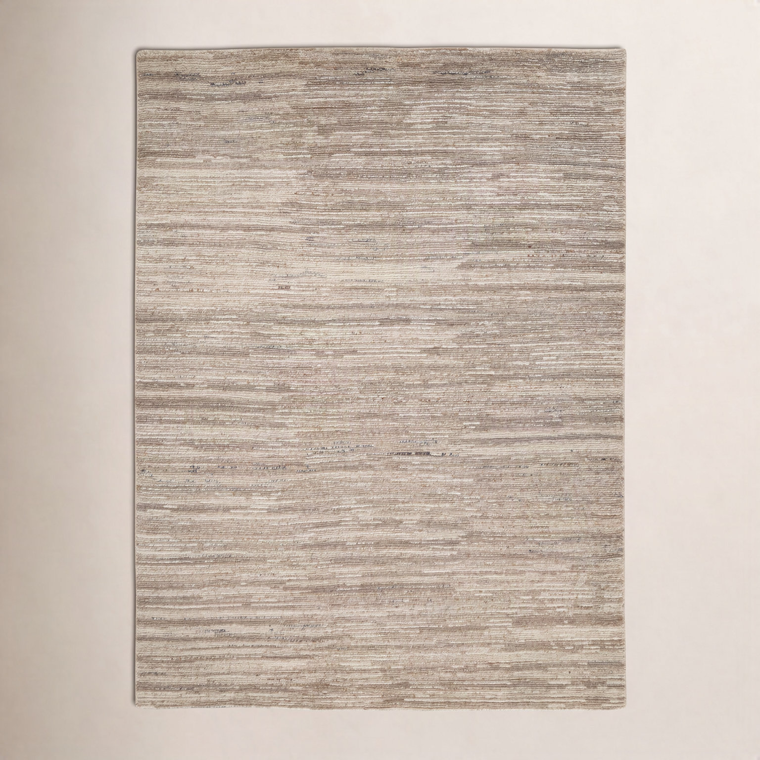 Ailey Hand-Knotted Abstract Wool Rug, Rectangle: 5'x7'6"