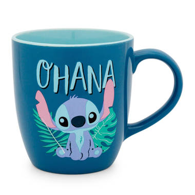 Stitch Glass Mug, Lilo and Stitch Glass Mug, Ohana Mug, 13oz coffee mug