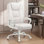 Chaise de bureau à domicile, conception robuste de 400 lb et de grande taille, dossier lombaire ergonomique à haut dossier