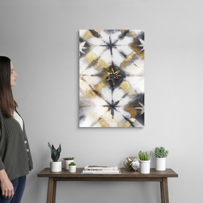 « Tye Dye IV », version neutre par Eva watts, reproduction d’art sur toile, H 30 po x l 20 po x P 1,25 po, Toile tendue