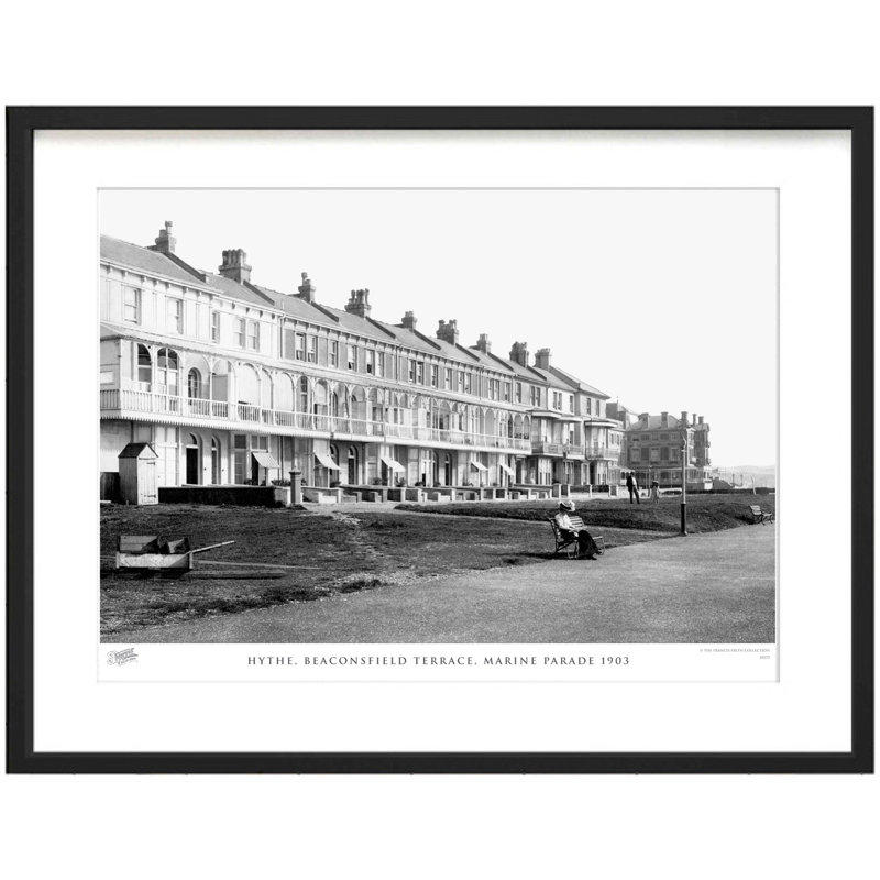 Hythe, Beaconsfield Terrace, Marine Parade 1903 by Francis Frith - Single Picture Frame Print, 28cm H x 36cm W x 2.3cm D