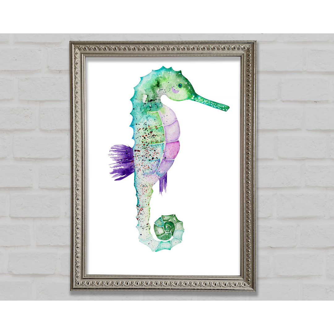 Gerahmtes Leinwandbild Spotted Seahorse