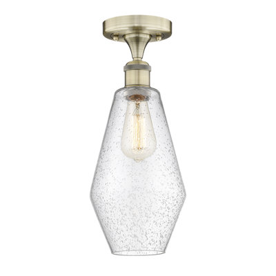 Plafonnier semi-encastré en verre Amylea