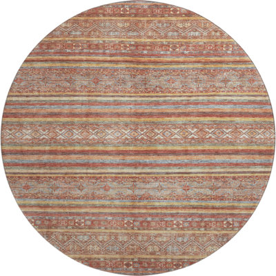 Premium Machine Washable Lampkins AMF1644 Stripes Rug