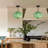 1-Light Green Pumpkin Pendant Light