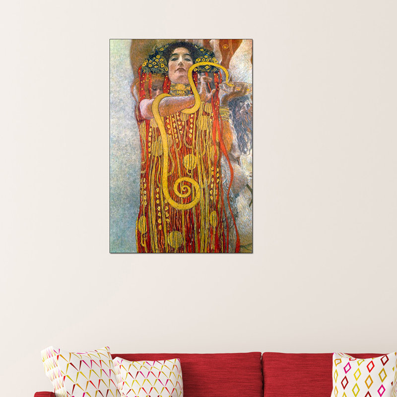 Gustav Klimt - Wrapped Canvas Painting, 90cm H x 60cm W x 1.8cm D