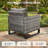 Silviea 2-Person Wicker Outdoor Lounge Armchair with Thick Cushions-385598085