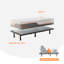 Lit réglable avec matelas hybride de 14 po, massage, télécommande sans fil, contrôle des applications, gravité zéro, éclairage sous le lit, ports USB et de type C des deux côtés-91376033