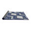 Tapis bleu à motif géométrique Klar-1381220003