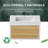 36'' Wall-mounted Single Bathroom Vanity With Top
