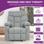 83.1cm Wide Standard Recliner with Massager-1714945856