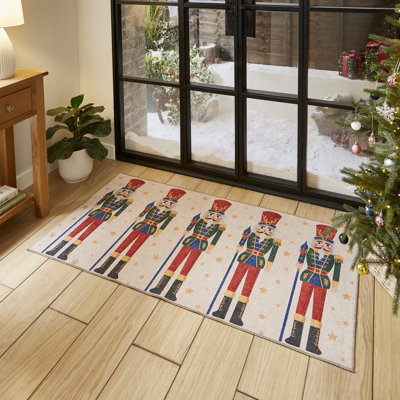 Abstract Flatweave Area Rug