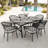 Outdoor 7-Piece Woven Rope Dining Set with Cushions-1249696342-1249696341