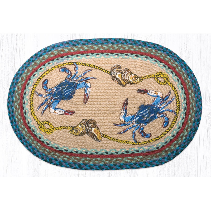  OP-359 Blue Crab Oval Patch 20"x30", Oval 1'8" x 2'6"