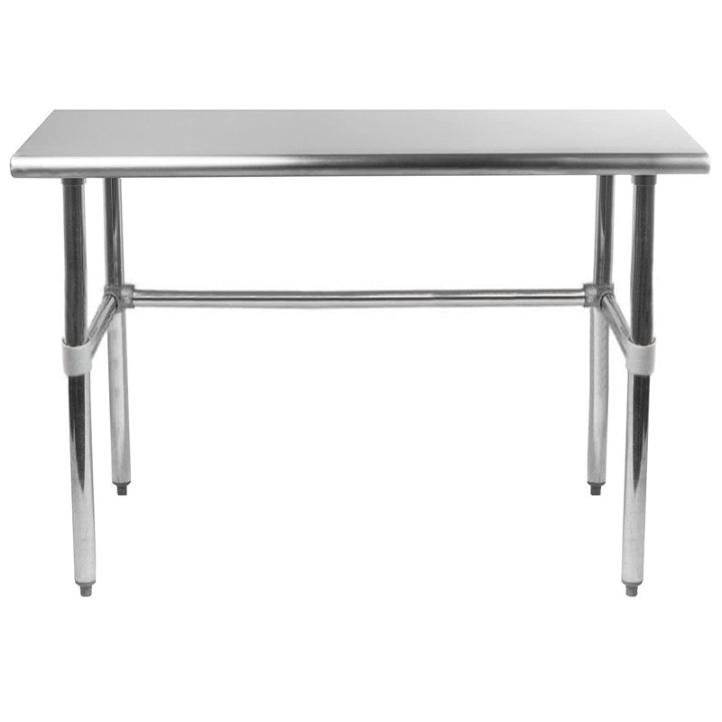 36" Stainless Steel Work Table with Galvanized Legs