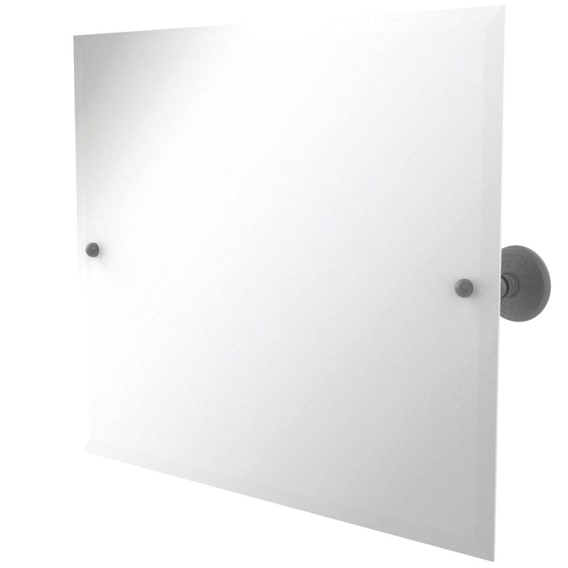 Miroir inclinable rectangulaire à paysage 26 "x 21" Marchmont, 21" H x 26" W, Gris mat