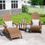 Repose-pieds extérieur en plastique Kacy-Leigh Adirondack-668051372