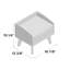 42.926cm W Manufactured Wood Bedside Table
