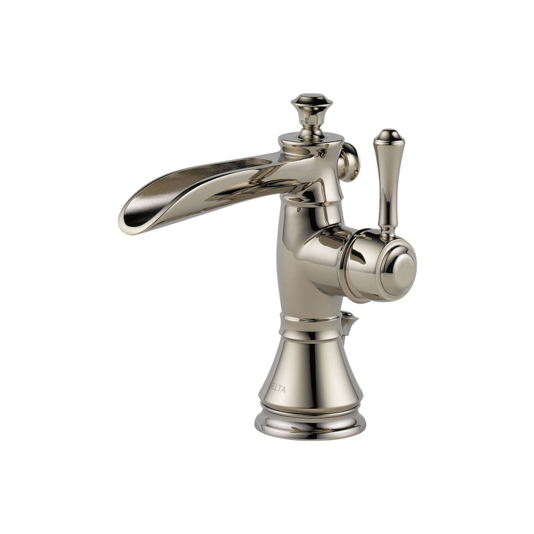Delta 598LF-PNMPU Cassidy™ Single Hole Bathroom Faucet with Drain Assembly