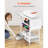 Rolling Craft Cart and Storage Table 14 Vinyl Roll Holders 2 Drawers Foldable