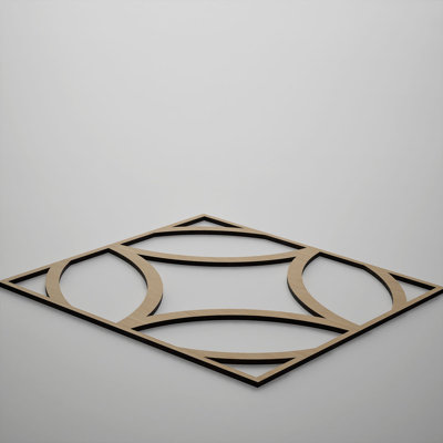 Panneaux muraux décoratifs en bois Crosby, moyen, l 15 3/8 po x H 15 3/8 po x T 3/8 po, chêne blanc