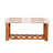 Maximilian Cotton Blend Upholstered Storage Bench