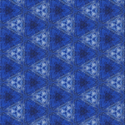 Tapis décoratif bleu géométrique