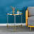 Raymiah Glass Top End Table