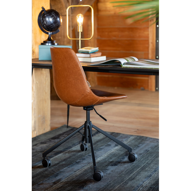 Swivel Task Chair, Brown