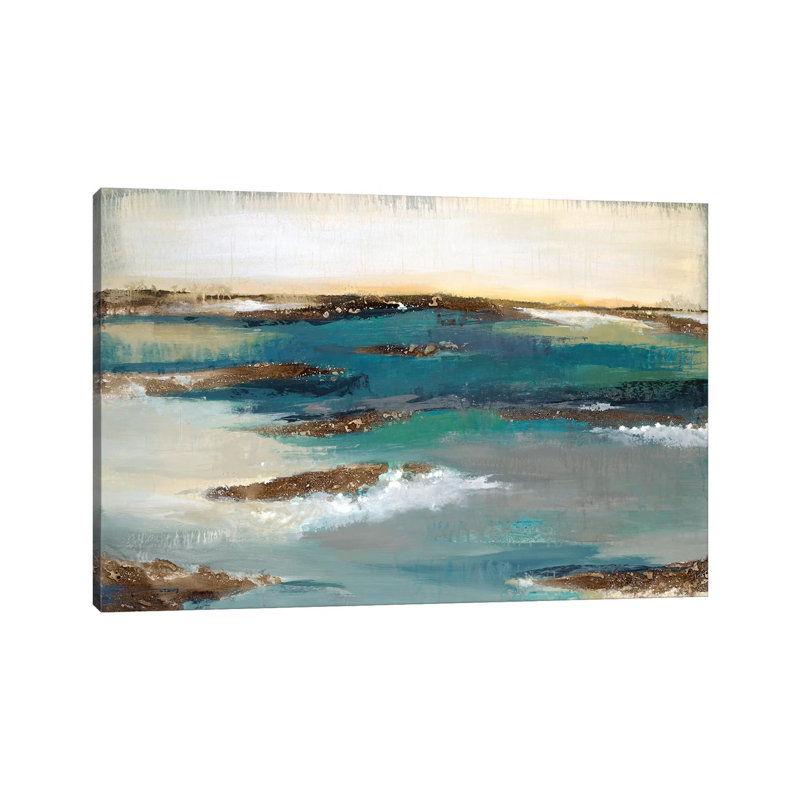 Coastal Bluff by Liz Jardine - Wrapped Canvas Painting, 20.32 cm H x 30.48 cm W
