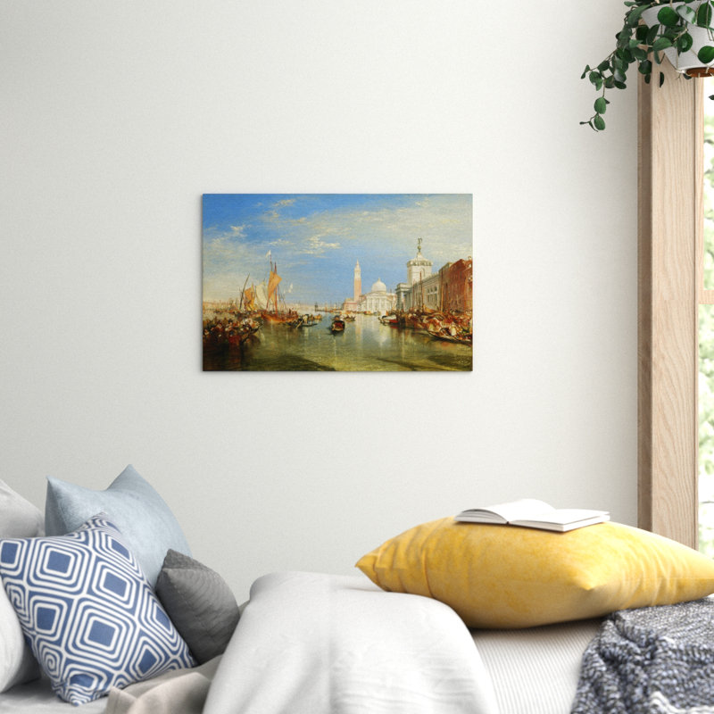 Dogana and the Santa Maria by J.M.W. Turner - Wrapped Canvas, 35cm H x 50cm W