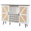Armoire à vin de porte de grange avec porte-bouteilles et porte-verres à vin-2087563095