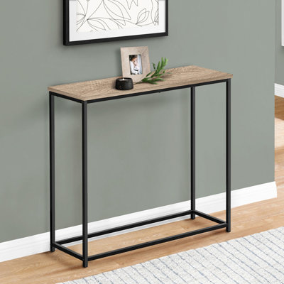 Table d'appoint à console étroite - Métal stratifié brun moderne pour le salon ou la chambre à coucher | Idée de cadeau