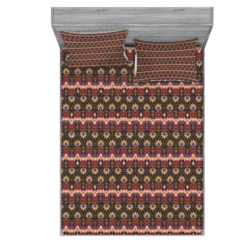Ensemble de draps floral à fleurs persane bohémien
