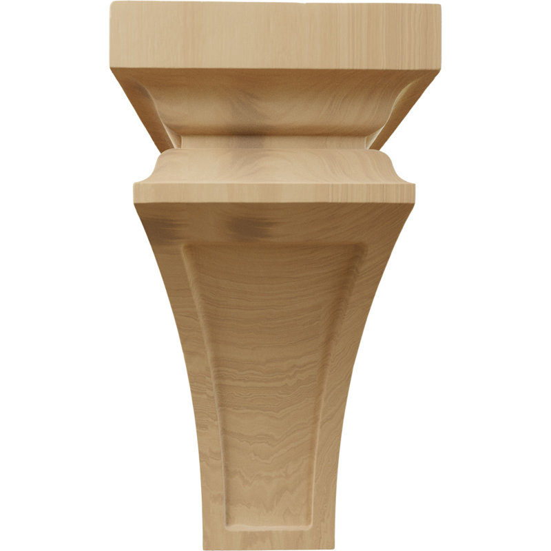 Support en bois / corbeau H 12 po x l 6 po x P 6,75 po, Cerisier