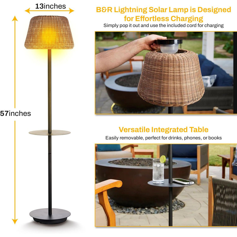 57'' Outdoor Floor Lamp