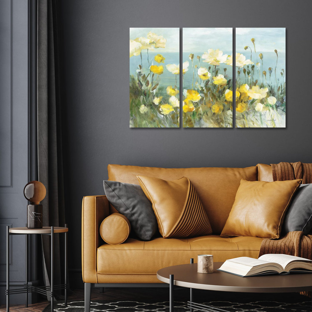 Field Of Poppies Bright von Danhui Nai - Galerie-verpackte Leinwand Giclée