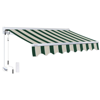 Auvent rétractable motorisé pour terrasse 10 pi x 8 pi Advaning